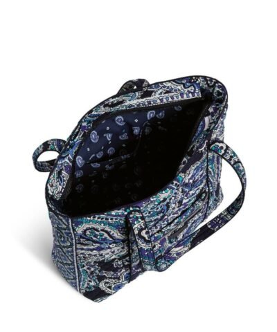 Vera Bradley Iconic Small Vera Tote in Deep Night Paisley
