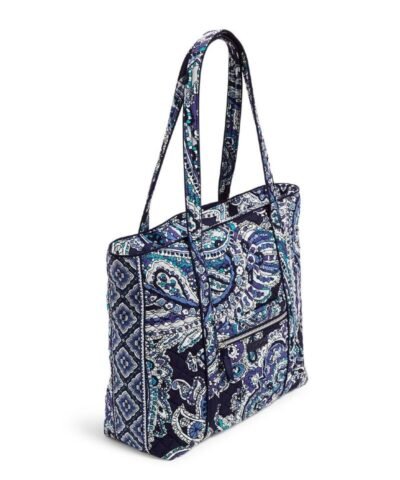 Vera Bradley Iconic Small Vera Tote in Deep Night Paisley