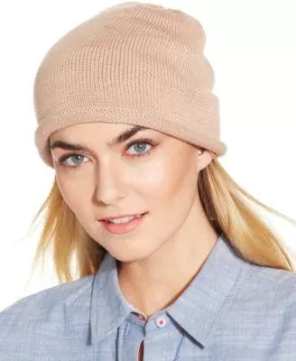 Collection XIIX Lightweight Rolled Edge Beanie Navy Night - Fashionbarn shop