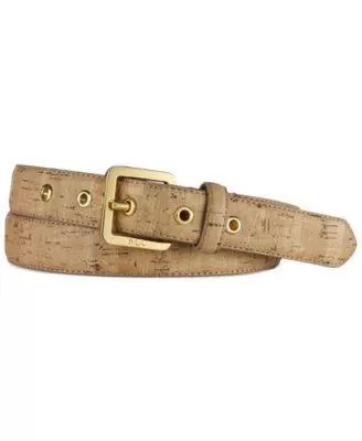 Lauren Ralph Lauren Cork Belt with Grommets Natural XL - Fashionbarn shop