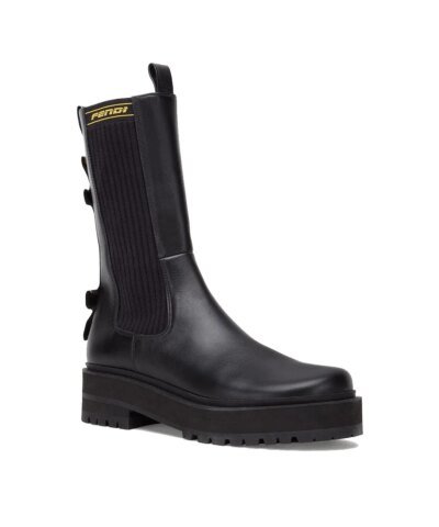 Fendi Black Promenades Biker Boots