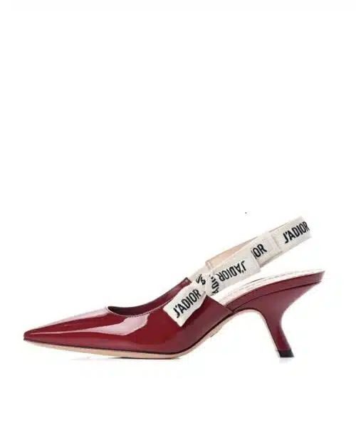 Dior J'Adior Red Patent Calfskin Slingback