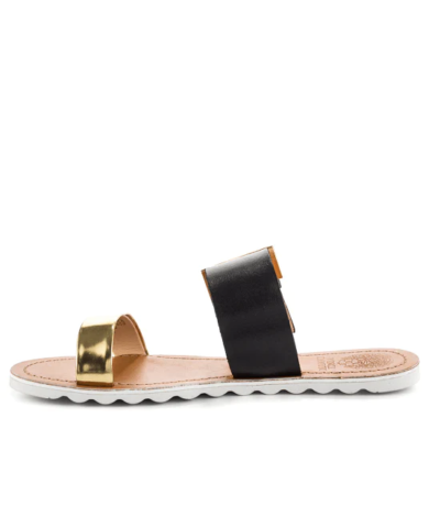 VINCE CAMUTO Motter Cleo Gold Black Mirror Met-VINCE CAMUTO-Fashionbarn shop