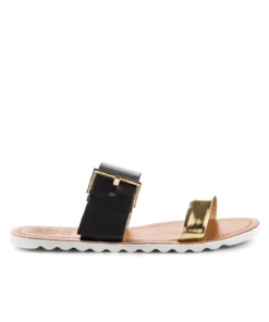 VINCE CAMUTO Motter Cleo Gold Black Mirror Met-VINCE CAMUTO-Fashionbarn shop