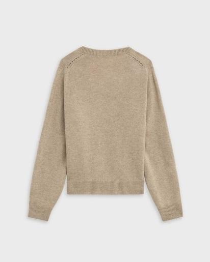 Celine V-Neck Sweater Sulky Iconic In Cashmere Straw
