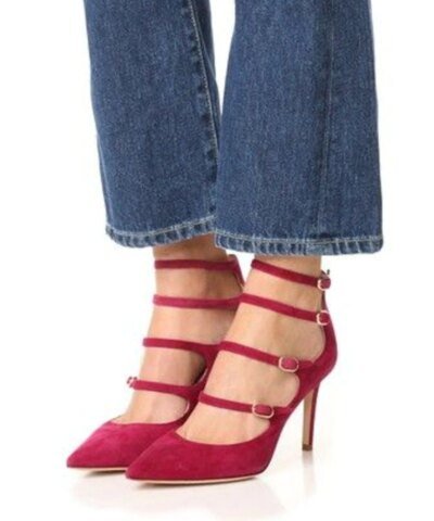 Marion Parke Mitchell Strappy Mary Jane High-Heel Pumps