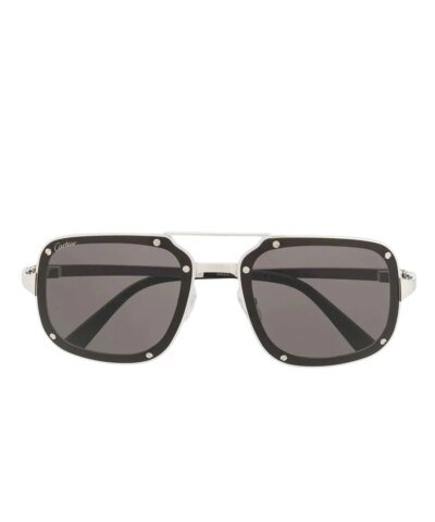 Cartier Men's CT0194S Square Tinted Sunglasses