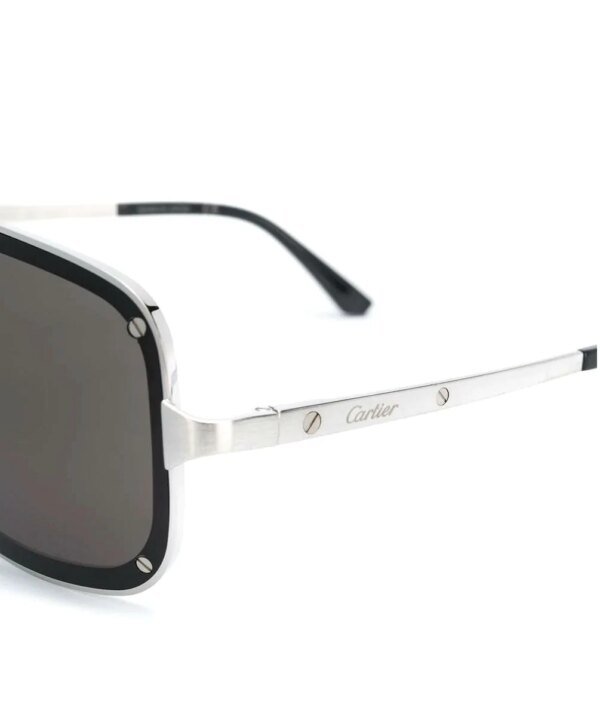 Cartier Men's CT0194S Square Tinted Sunglasses