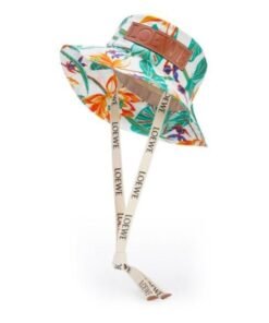 Loewe Paula's Ibiza Waterlily Print Cotton Bucket Hat