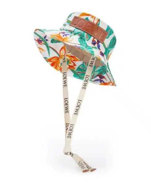 Loewe Paula's Ibiza Waterlily Print Cotton Bucket Hat