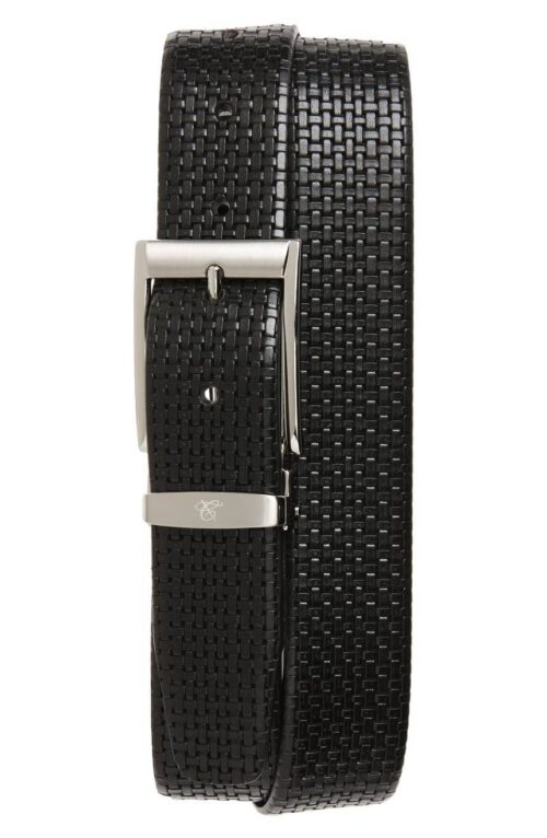 CANALI textured buckle belt