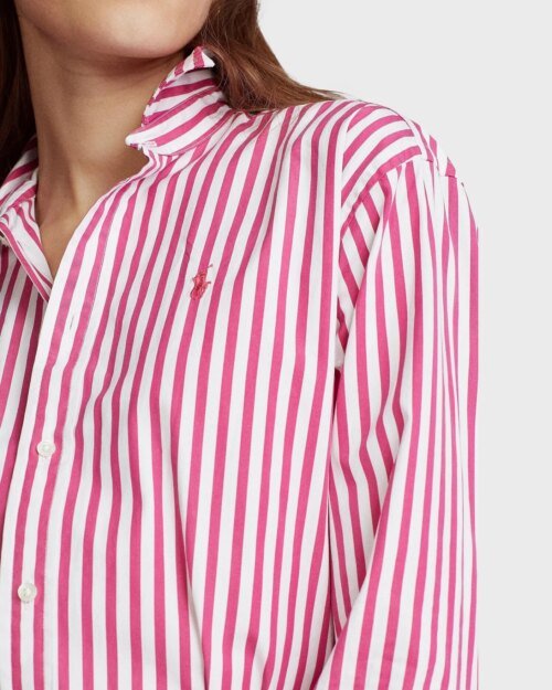 Polo Ralph Lauren Belted Striped Shirt Dress