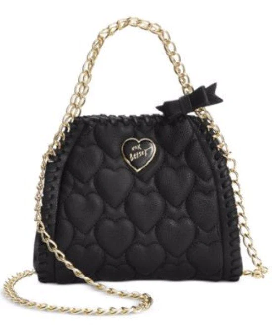 Betsey Johnson Mini Quilted Chain Handbag