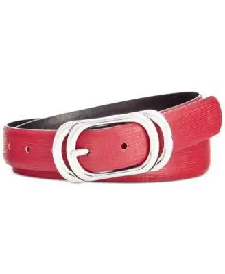 Style Co. Oval Reversible Belt Wineblack M - Fashionbarn shop