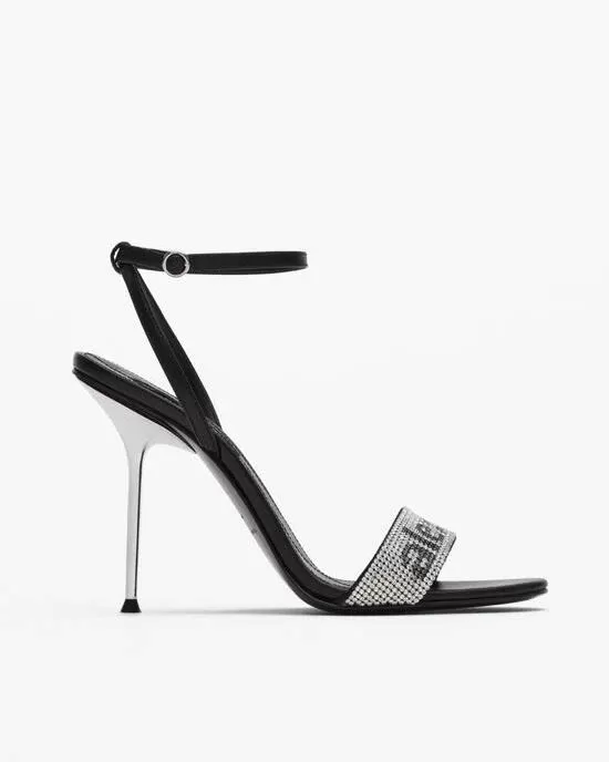 Alexander Wang Jane Logo Sandal In 001 Black