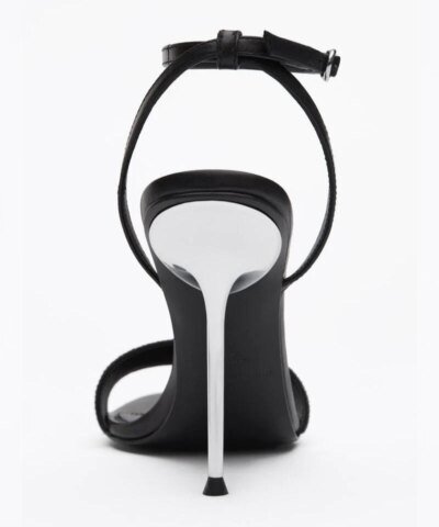 Alexander Wang Jane Logo Sandal In 001 Black