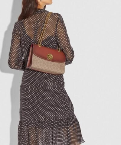 Coach Parker In Colorblock Signature Canvas