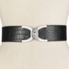 Style Co. Croc Turnlock Belt Black LXL - Fashionbarn shop