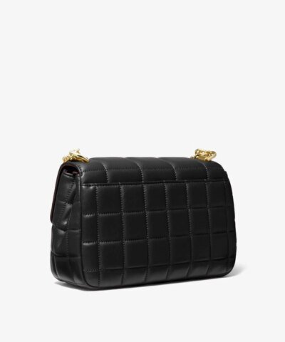 Michael Kors SoHo Large Quilted Leather Shoulder Bag, Black