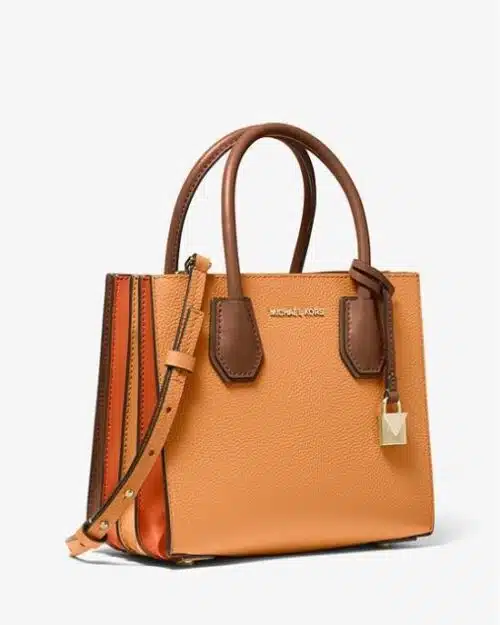 Michael Kors Mercer Tri-color Pebbled Leather Accordion Crossbody