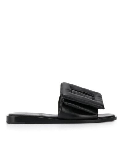Boyy 'Puffy' Single Band Buckle Leather Sandal