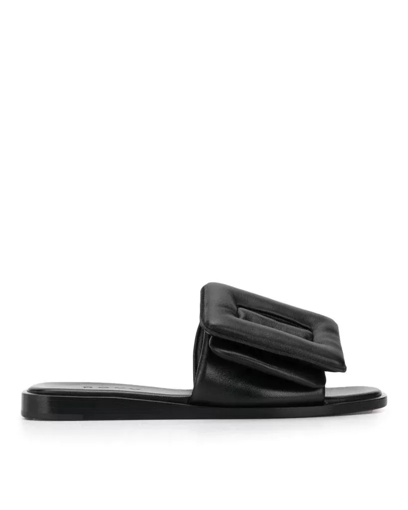 Boyy 'Puffy' Single Band Buckle Leather Sandal