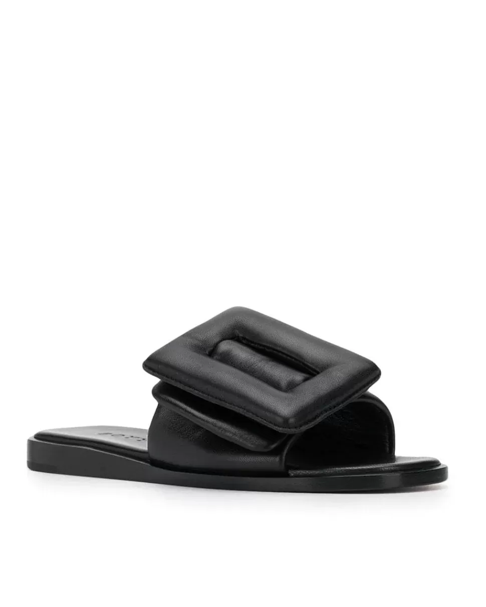 Boyy 'Puffy' Single Band Buckle Leather Sandal