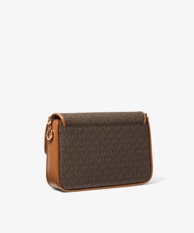 Michael Kors Bradshaw Medium Logo and Leather Messenger