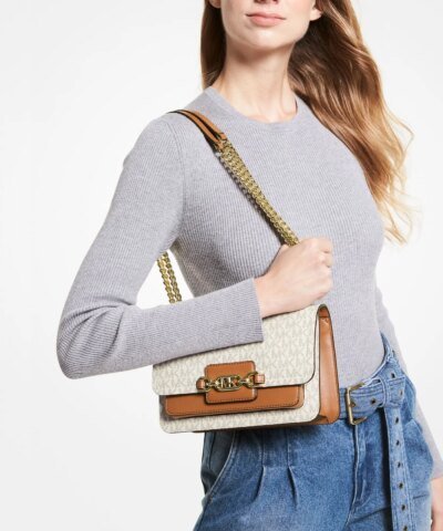 Michael Michael Kors Heather Large Logo Shoulder Bag