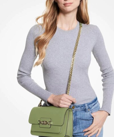 Michael Michael Kors Heather Leather Shoulder Bag
