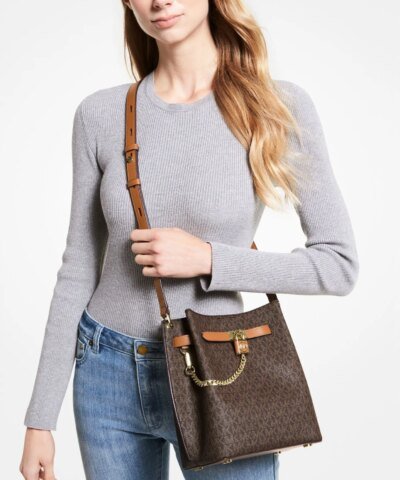 Michael Kors Hamilton Legacy Medium Logo Messenger Bag