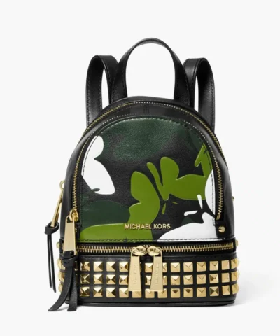 MICHAEL MICHAEL KORS Rhea Mini Butterfly Camo Leather Backpack