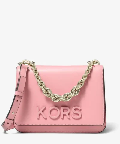 MICHAEL MICHAEL KORS Mott Large Embellished Leather Crossbody Bag
