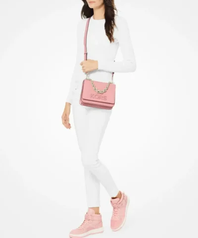 MICHAEL MICHAEL KORS Mott Large Embellished Leather Crossbody Bag