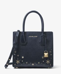 MICHAEL MICHAEL KORS Mercer Floral Embellished Leather Crossbody