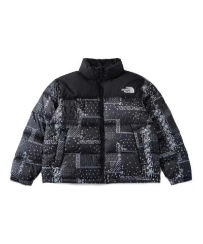 The North Face Nuptse Paisley Bandana Puffer Down Jacket Korea Limit