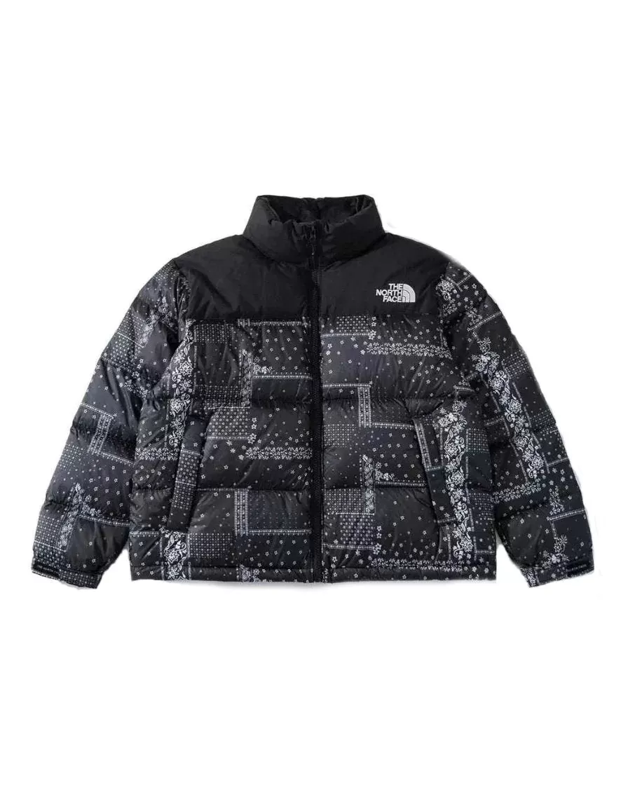 The North Face Nuptse Paisley Bandana Puffer Down Jacket Korea Limit