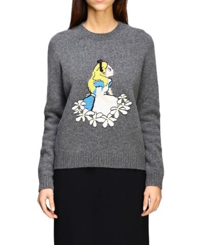 Miu Miu Intarsia Virgin Wool Sweater