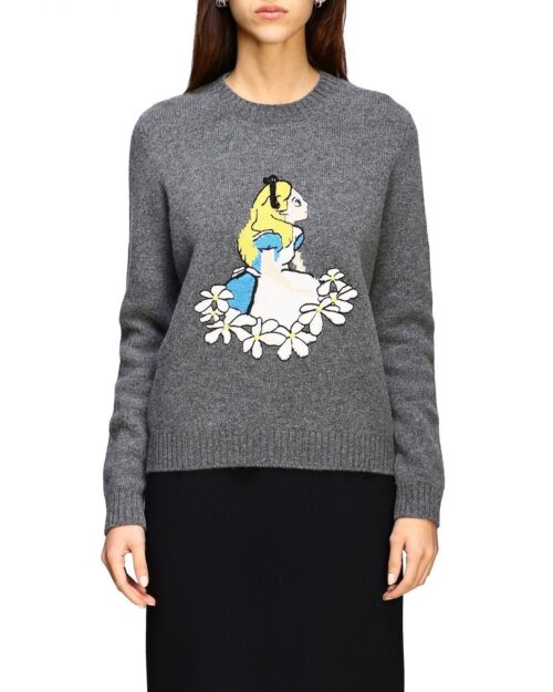 Miu Miu Intarsia Virgin Wool Sweater