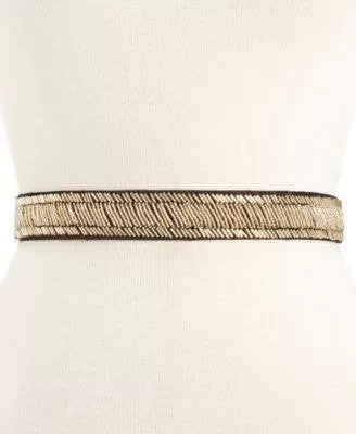 Style Co. Tonal Skinny Bead Stretch Belt Multi LXL - Fashionbarn shop