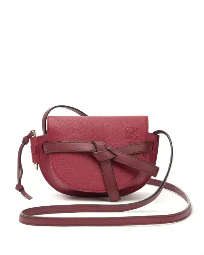 Loewe Gate Mini Bag Raspberry Wine