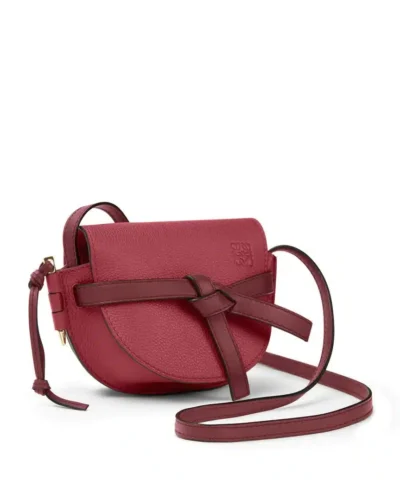 Loewe Gate Mini Bag Raspberry Wine