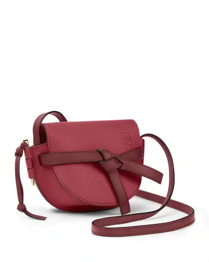 Loewe Gate Mini Bag Raspberry Wine