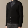 Z Zegna Cardigan In Pure Merinos Wool With Long Sleeves