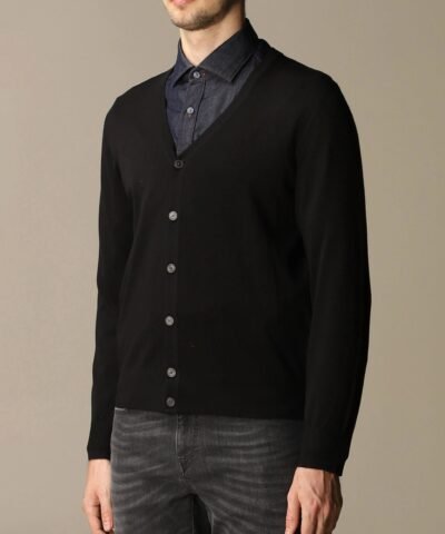 Z Zegna Cardigan In Pure Merinos Wool With Long Sleeves