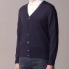 Z Zegna Cardigan In Pure Merinos Wool With Long Sleeves