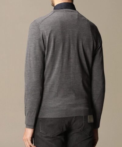 Z Zegna Cardigan In Pure Merinos Wool With Long Sleeves