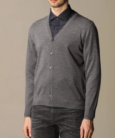 Z Zegna Cardigan In Pure Merinos Wool With Long Sleeves