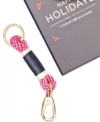 Tommy Hilfiger Wrapped Rope Key Fob Navy - Fashionbarn shop - 2