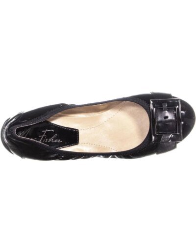 Marc Fisher Women's Natural Rosa Buckle Ballet Flats